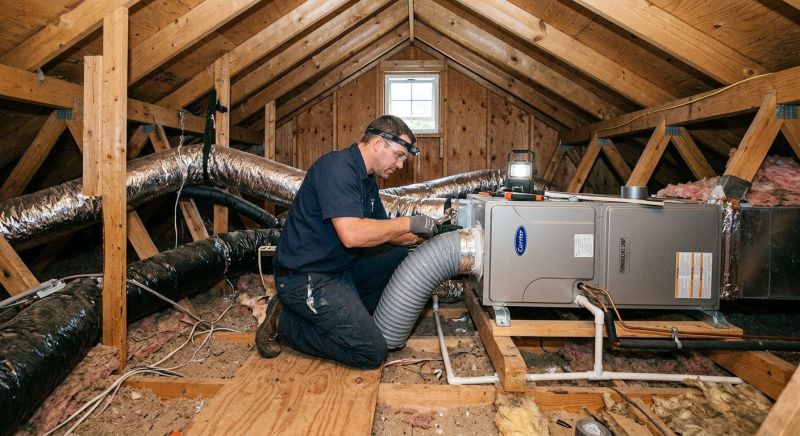 Attic Furnace Installation in Monmouth County, NJ