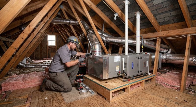 Attic Furnace Installation in Monmouth County, NJ
